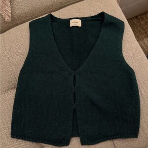 Wilfred Basque Green V-Neck Sweater Vest
